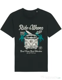 Tricou STANLEY STELLA barbat Ride The Waves Negru