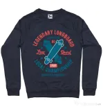 Bluza ADLER barbat Legendary Longboard Denim inchis
