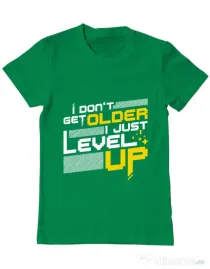 Tricou ADLER barbat I dont get older Verde mediu