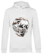 Hoodie barbat cu gluga Coffee Addict Alb