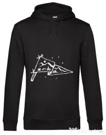 Hoodie barbat cu gluga Camp Flag Negru