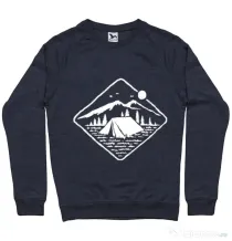 Bluza ADLER barbat Camp Mode ON Denim inchis