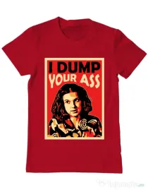 Tricou ADLER barbat I dump your ass Rosu