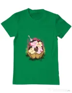 Tricou ADLER barbat sweet ice cream lettering Verde mediu
