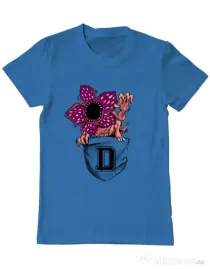 Tricou ADLER barbat Free hugs Albastru azuriu