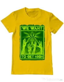 Tricou ADLER barbat High zombies Galben