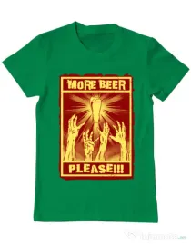 Tricou ADLER barbat Thirsty zombies Verde mediu