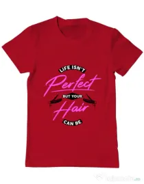 Tricou ADLER barbat Life isnt perfect Rosu
