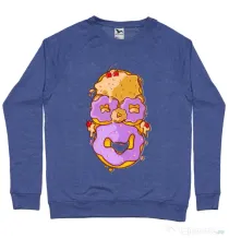 Bluza ADLER barbat Homer Donut Albastru melanj