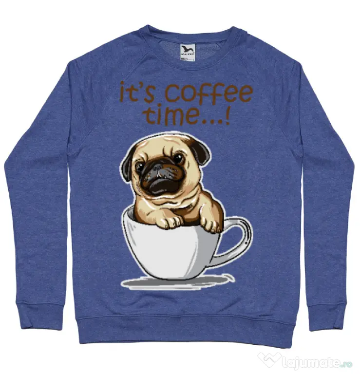 Bluza ADLER barbat Its Coffee Time Albastru melanj