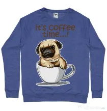 Bluza ADLER barbat Its Coffee Time Albastru melanj