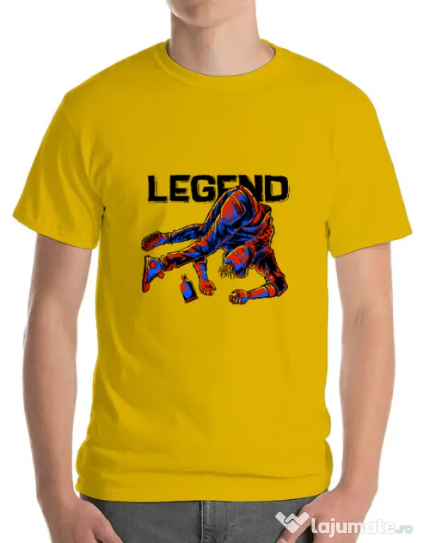 Tricou ADLER barbat LEGEND Galben
