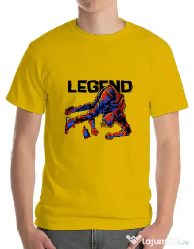 Tricou ADLER barbat LEGEND Galben