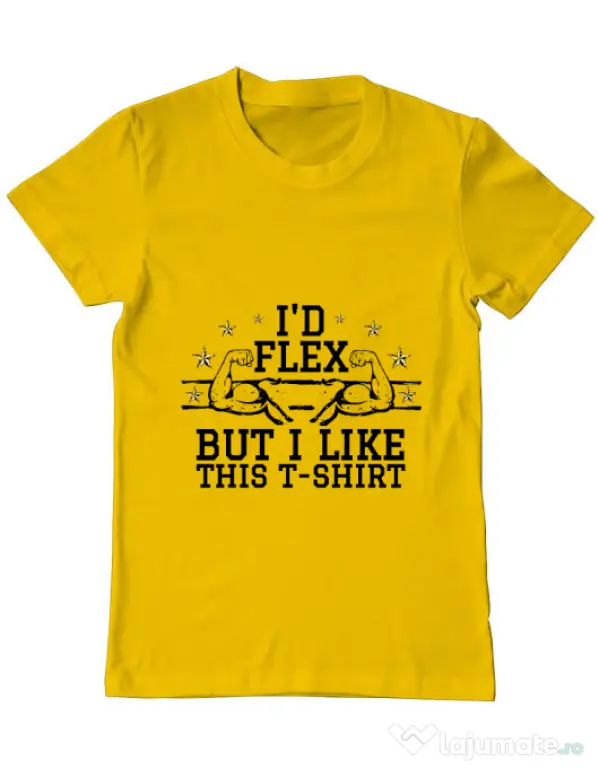 Tricou ADLER barbat I like this tshirt Galben