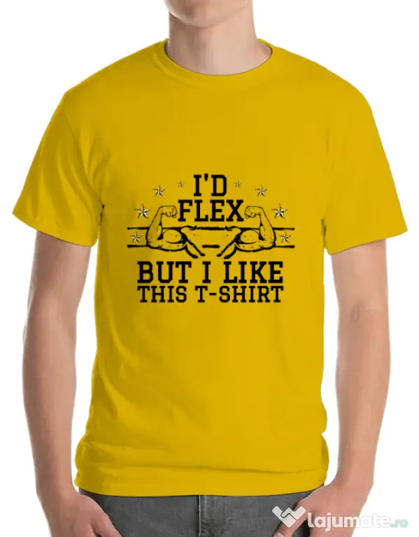 Tricou ADLER barbat I like this tshirt Galben