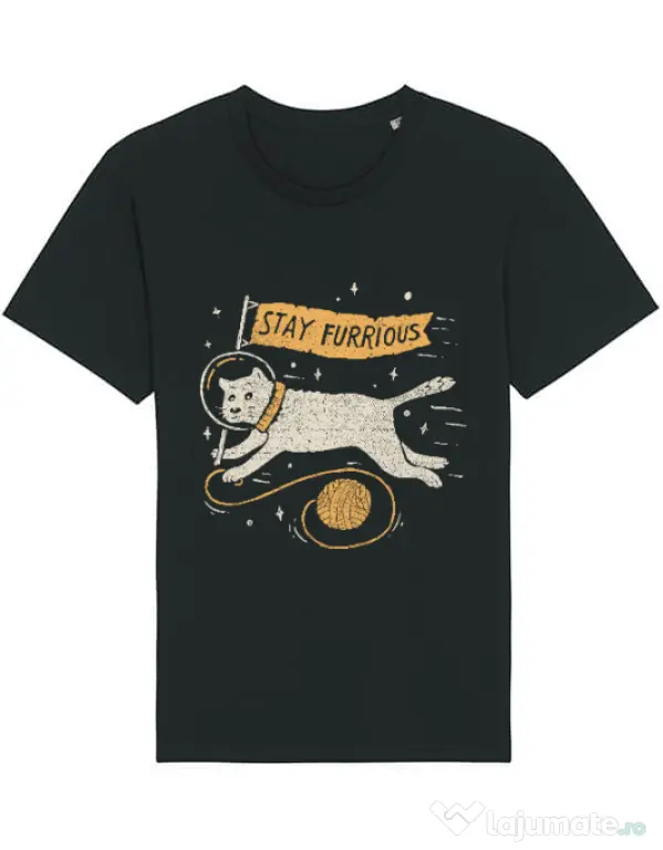 Tricou STANLEY STELLA barbat Stay Furrious Negru