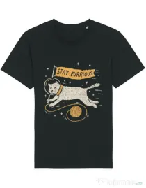 Tricou STANLEY STELLA barbat Stay Furrious Negru