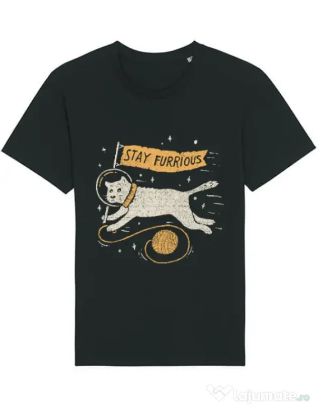 Tricou STANLEY STELLA barbat Stay Furrious Negru
