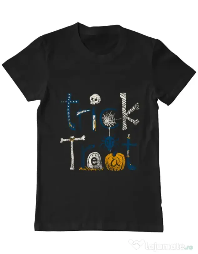 Tricou ADLER barbat Trick or Treat Negru