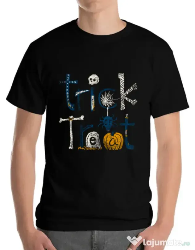 Tricou ADLER barbat Trick or Treat Negru