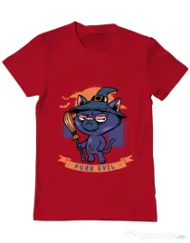Tricou ADLER barbat Purr halloween Rosu