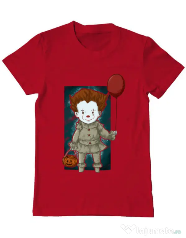 Tricou ADLER barbat Little clown Rosu