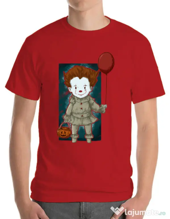 Tricou ADLER barbat Little clown Rosu