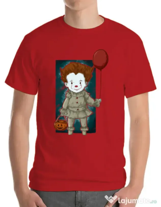 Tricou ADLER barbat Little clown Rosu