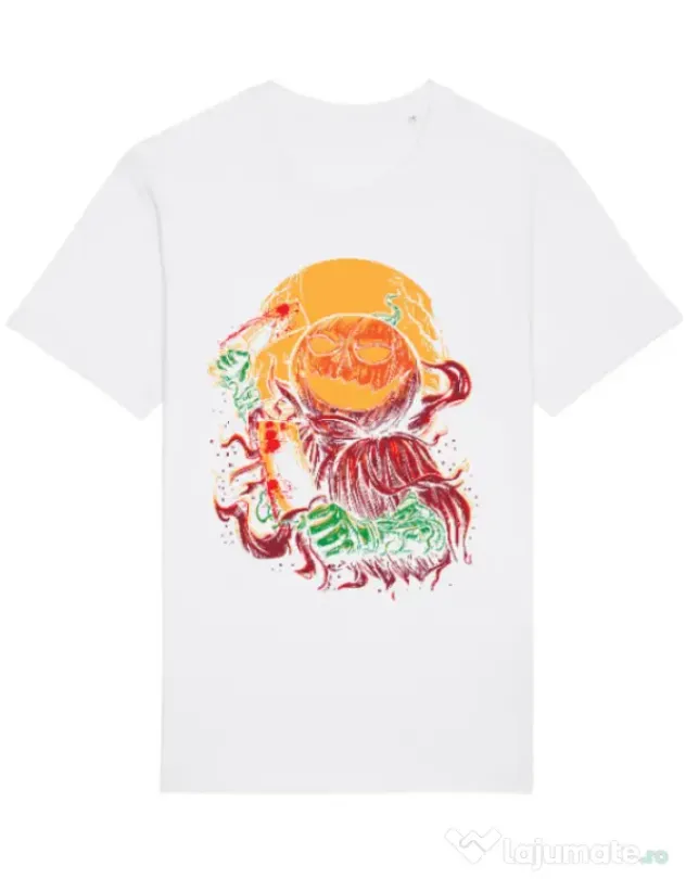 Tricou STANLEY STELLA barbat Pumpkinhead Butcher Alb