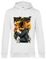 Hoodie barbat cu gluga Candy hunter Alb