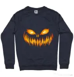 Bluza ADLER barbat Scary pumpkin face Denim inchis