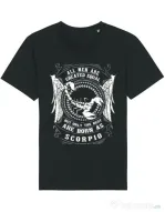 Tricou STANLEY STELLA barbat The best men are born as Scorpio Negru
