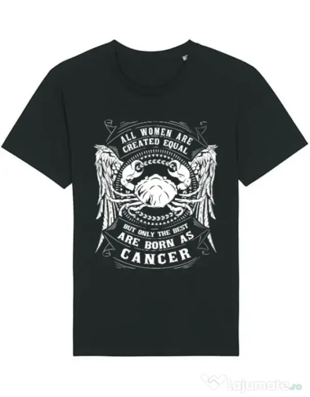 Tricou STANLEY STELLA barbat The best women are born as Cancer Negru