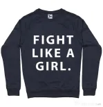 Bluza ADLER barbat Fight like a girl Denim inchis