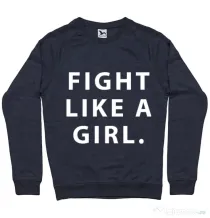 Bluza ADLER barbat Fight like a girl Denim inchis