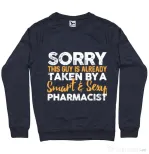 Bluza ADLER barbat This guy is taken Denim inchis