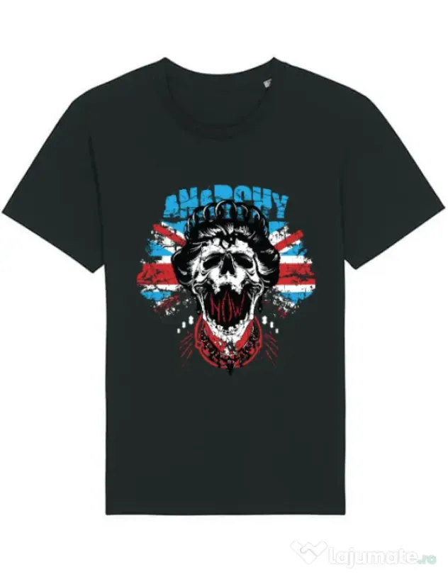Tricou STANLEY STELLA barbat Anarchy queen Negru