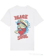 Tricou STANLEY STELLA barbat Black soul Alb