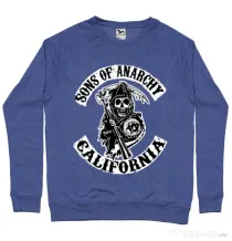 Bluza ADLER barbat Sons of anarchy Albastru melanj
