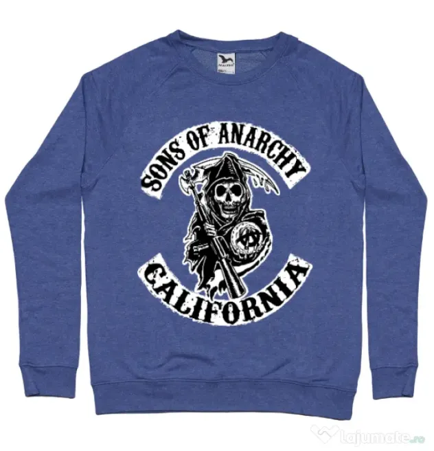 Bluza ADLER barbat Sons of anarchy Albastru melanj