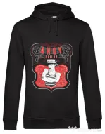 Hoodie barbat cu gluga Ahoy sailor Negru