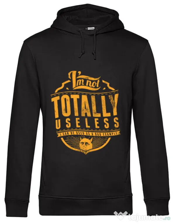 Hoodie barbat cu gluga Bad example Negru