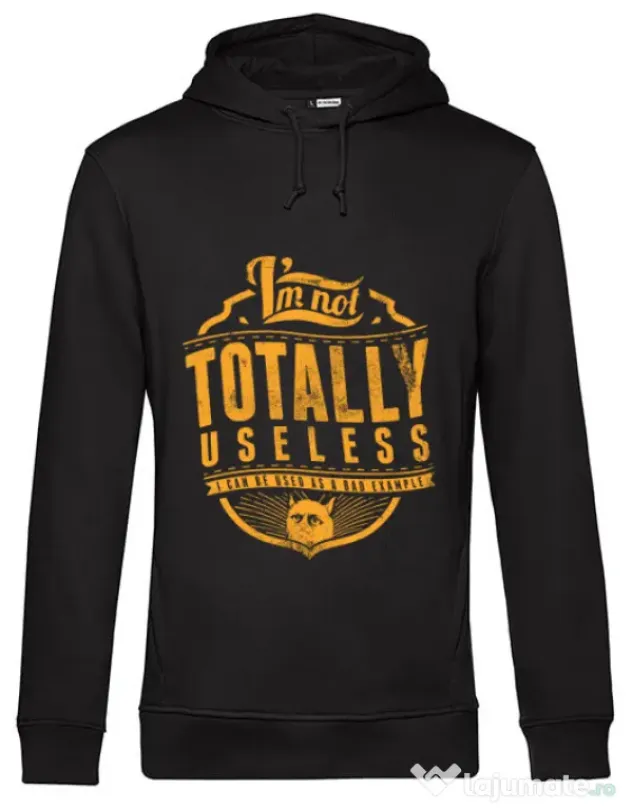 Hoodie barbat cu gluga Bad example Negru