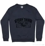 Bluza ADLER barbat Everything will be ok Denim inchis