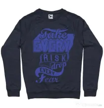 Bluza ADLER barbat Take every risk Denim inchis