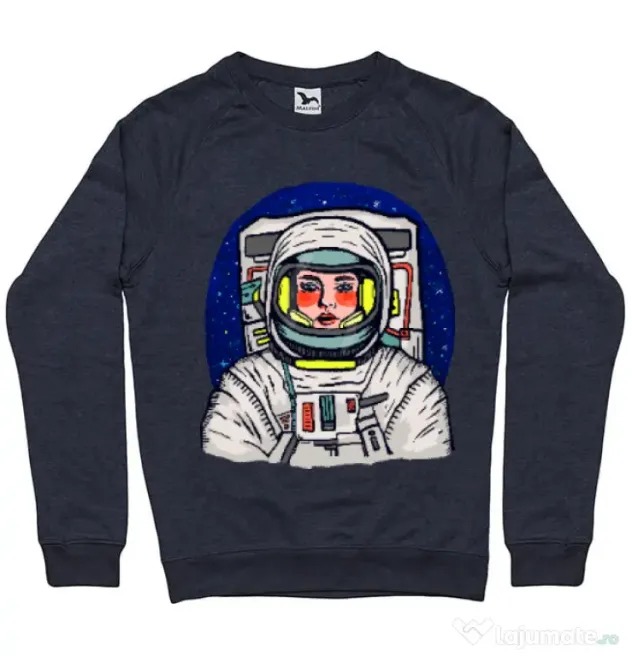 Bluza ADLER barbat I need some space Denim inchis