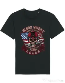 Tricou STANLEY STELLA barbat Blood sweat and gears Negru