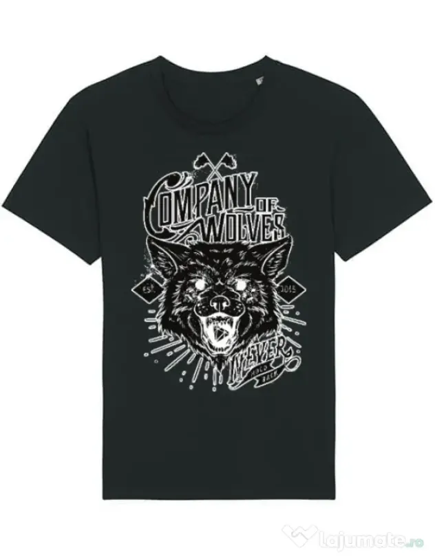 Tricou STANLEY STELLA barbat Company of wolves Negru