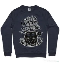 Bluza ADLER barbat The black flag owl Denim inchis