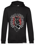 Hoodie barbat cu gluga Black wings Negru